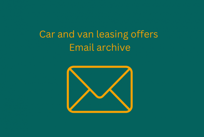 Car and van leasing offers - email marketing archive